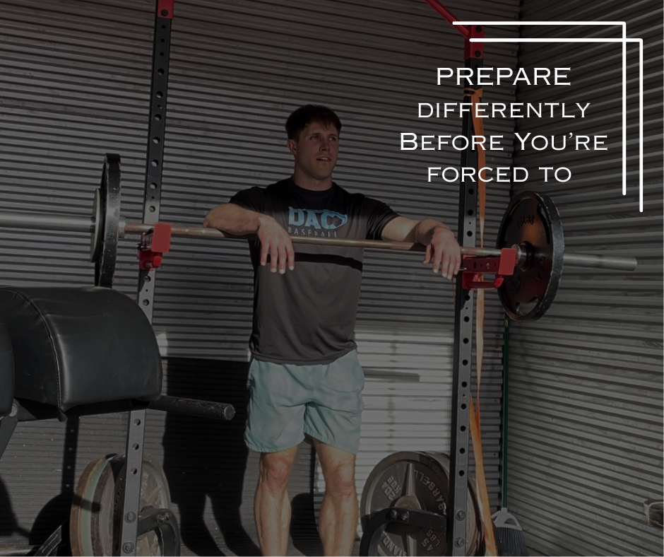 Prepare Differently Before You're Forced To